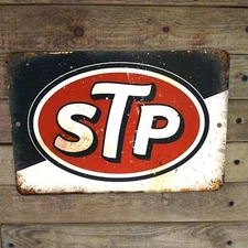 Vintage Style STP Motor Oil Auto Service Shop 12x8 Metal Garage Sign NEW