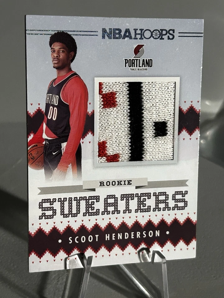2023-24 Panini NBA Hoops Scoot Henderson Rookie Jersey Sweaters Mint Portland - Image 3 of 4