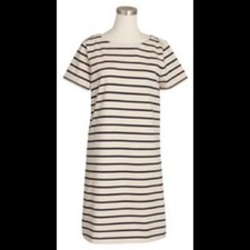 J Crew Navy and White Stripe Dress