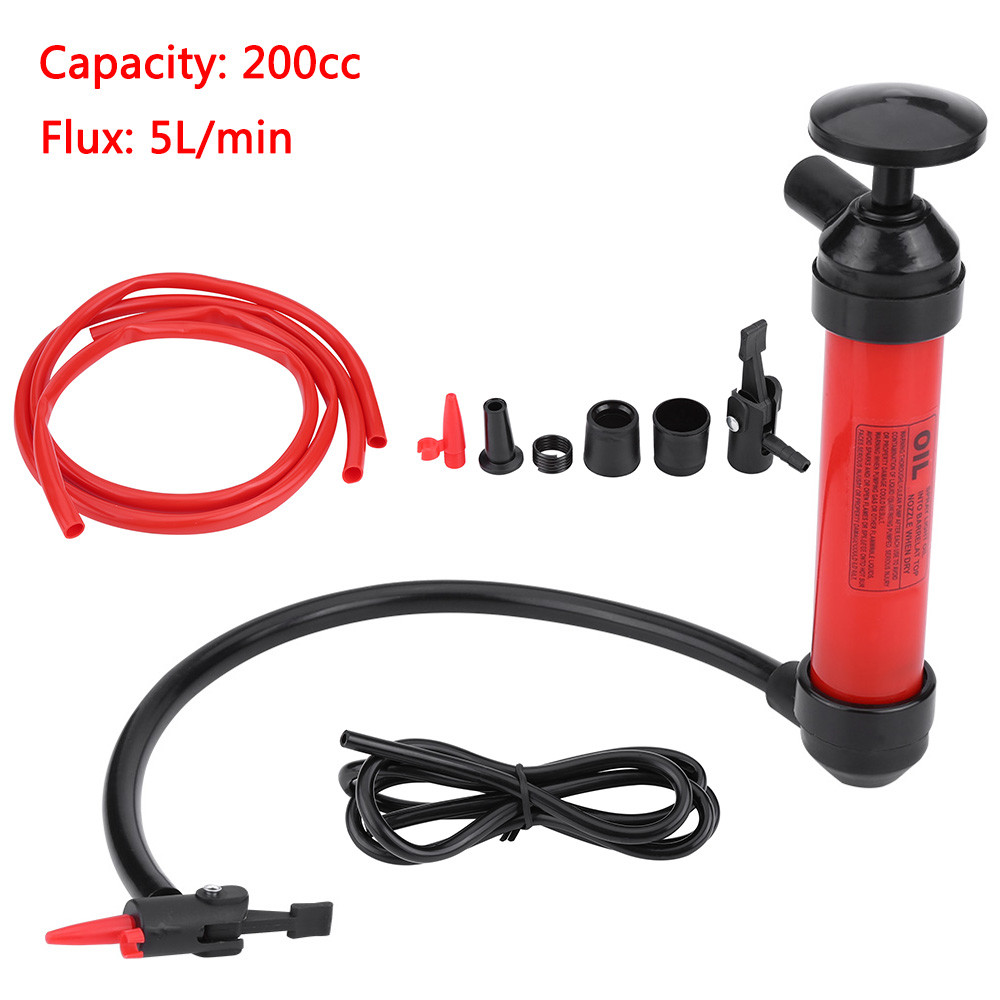 Hand Siphon Syphon Pump Oil Fuel Liquid Water Gas Gasoline Diesel