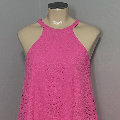 LILLY PULITZER ~ QUINN Halter DRESS in Pink Knotty Lace XXS - Picture 3 of 6