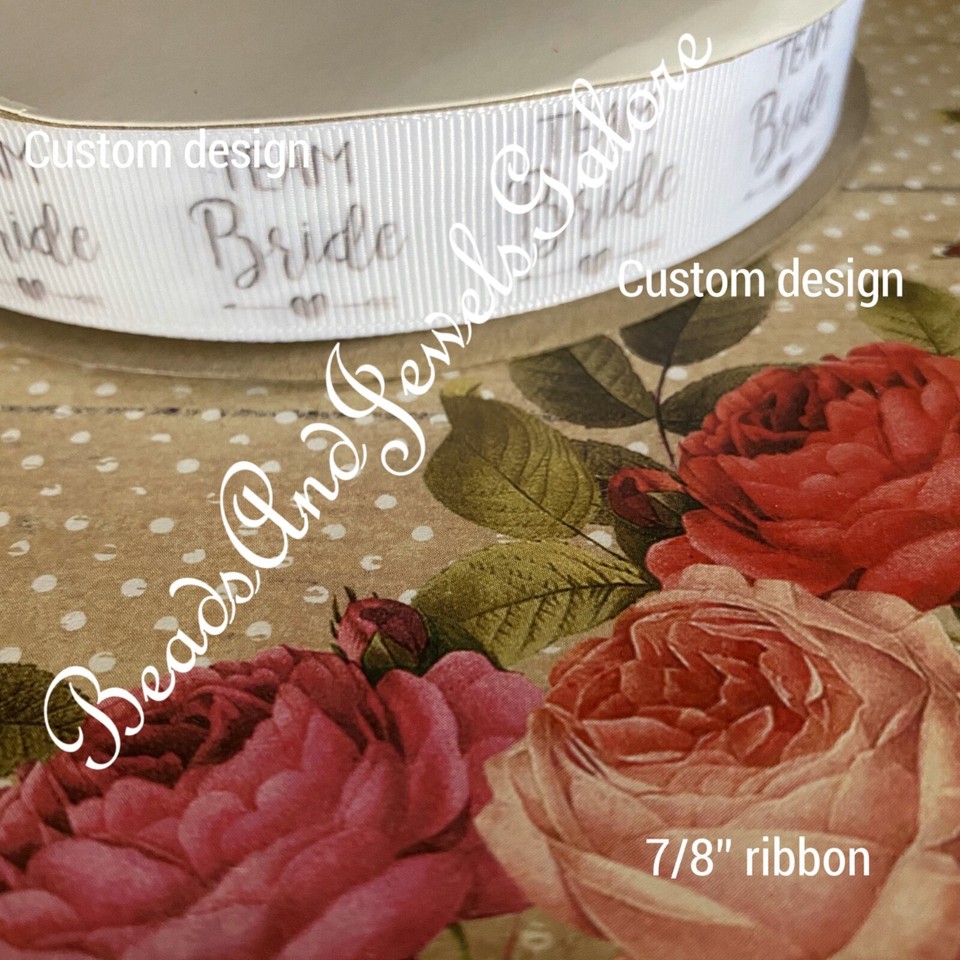 Bride foe bride elastic bachelorette hair tie bride ribbon bridesmaid ...