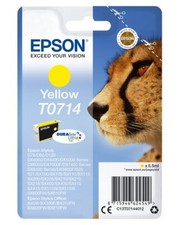 Originale Epson T0714 giallo SX100 SX110 SX200 SX205 SX210 CONFEZIONE ORIGINALE DATA 09/2023