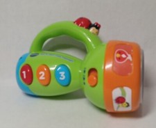 V Tech Spin and Learn Color Flashlight Toy Lime Green Educational Toy