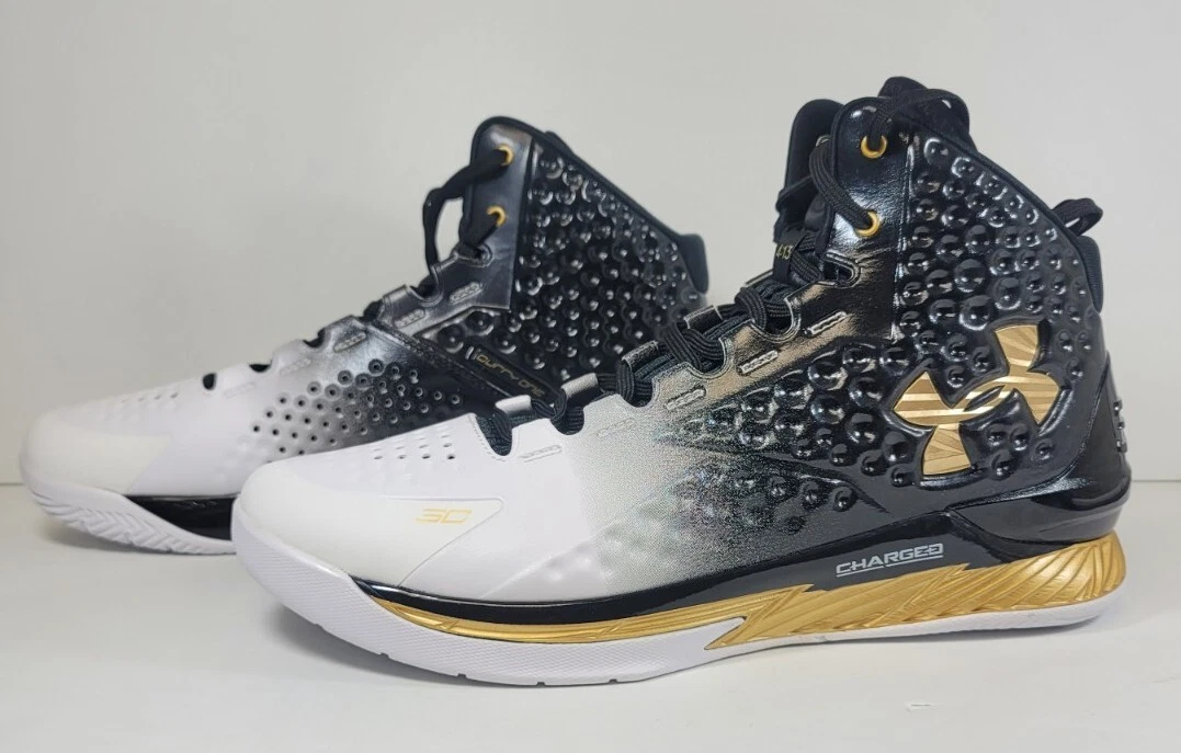 Under Armour Curry 1 MVP Gold Basketball Shoes 3026051 001 Mens US