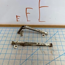 2x Vintage Universal Lid/Door Hinge Support Bracket Unknown - Broken