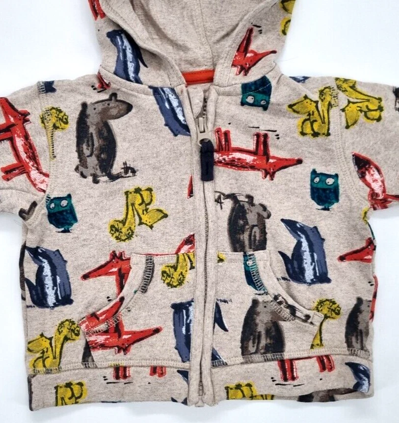 SACAI Felpa con cappuccio noce moscata felpa blusa per ragazzo taglia 74 (6 9 M) 100% cotone