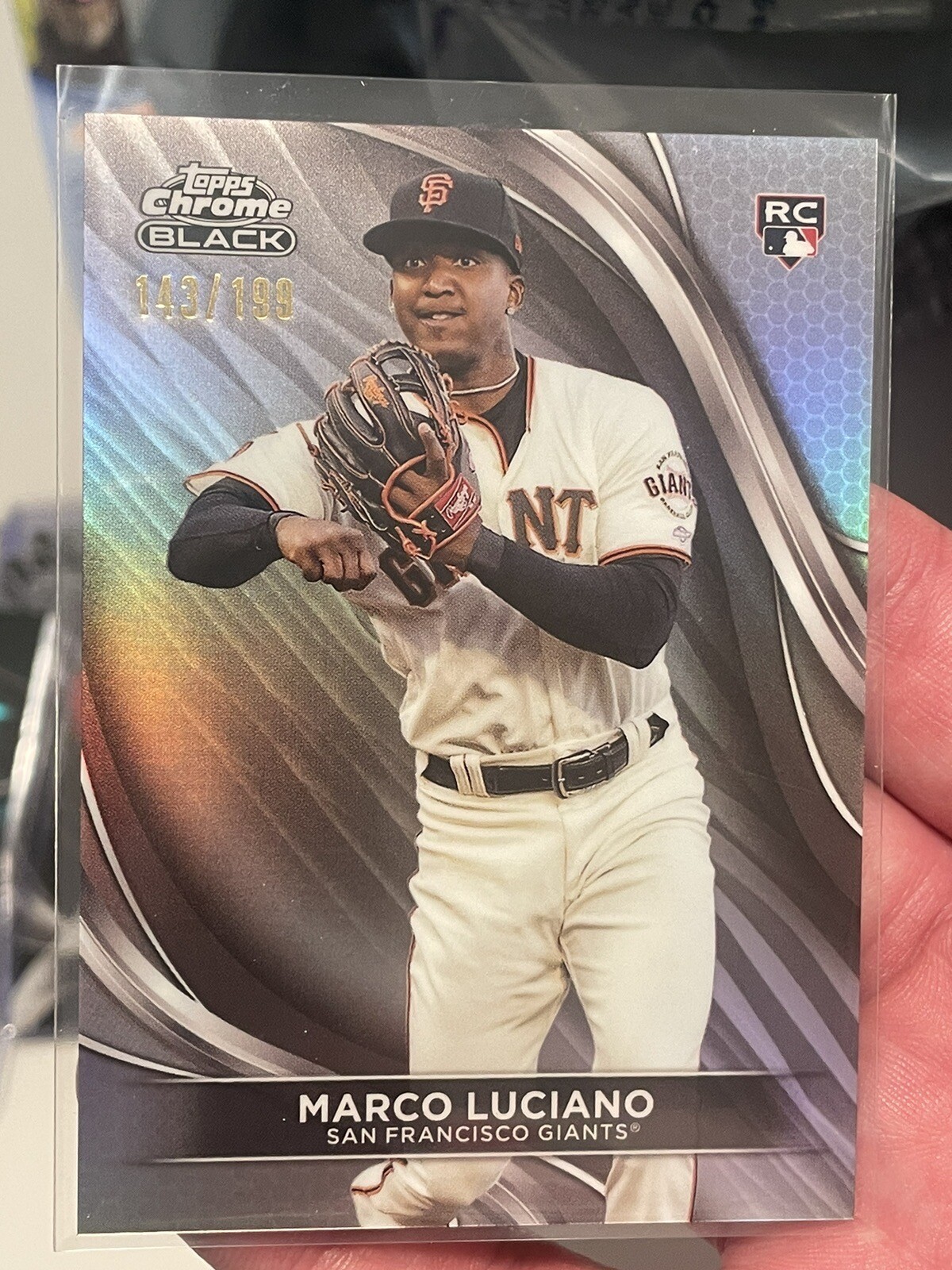 2024 Topps Chrome Black Refractor #7 Marco Luciano RC Rookie/199 GIANTS