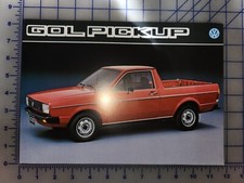 1983 Volkswagen Gol Golf Pickup Brochure Sheet VW Brasil