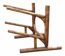 Log Kayak Rack 2-place One-sided Canyon Brown Finish