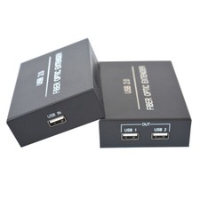 USB2.0 Extender over Fiber optic Converter SC SM 20Km for U disk printer scanner