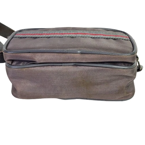 Estojo de câmera vintage anos 80 lona cinza cáqui bolsa de ombro *Desc - Imagem 3 de 4