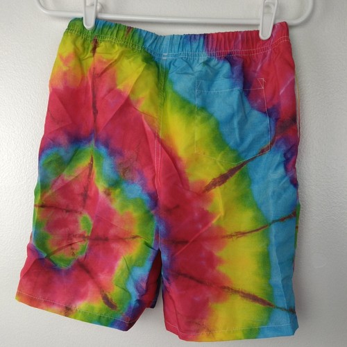 Boy's Shorts 13-14T Rainbow Colors Beach Swim W28 Vacation Swimwear Casual NWOT - Picture 6 of 6