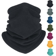 Adjustable Winter Neck Warmer Gaiter Fleece Ski Face Mask Scarf for Men Women