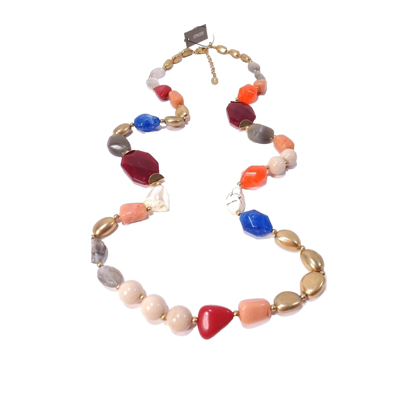 Chico's 10k Multi Tono Oro Moda Collares y Colgantes