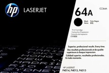 HP 64A CC364A Black Toner Cartridge, Genuine OEM Original
