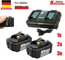 18V 5AH Für Makita Original Ersatzakku LXT400 Li-ion BL1850B BL1860B & Ladegerät