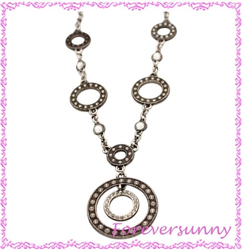 Brighton Townsend Silver Crystal Pendant Necklace