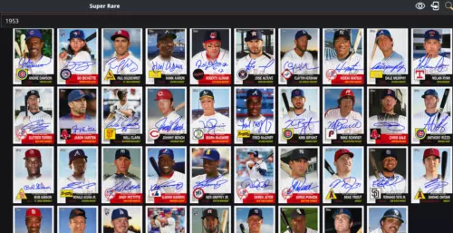 2020 Topps Bunt Digital MEGA PACK 1953 Signature Super Rare Shop