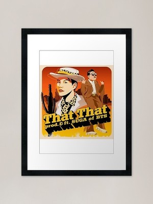 PSY That That prod et ft suga de bt Framed Wall Art Poster Canvas Print Picture