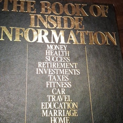 Boardroom Reports The Book of Inside Information Hardcover Revised Money Health