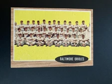 1962 Topps Baseball -#476 BALTIMORE ORIOLES Team Card *Semi-High #*Clean EX
