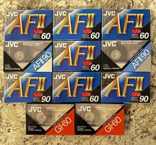 Lot Of 11 New Sealed Blank Audio Cassette Tapes JVC Various Models