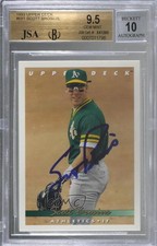 BAS 1993 Upper Deck Scott Brosius #681 Authentic Auto ow6