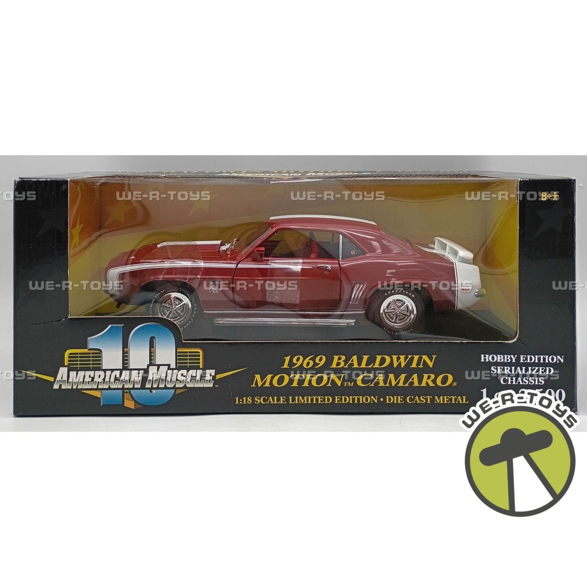 American Muscle 1969 Baldwin Motion Camaro Red Die Cast Vehicle