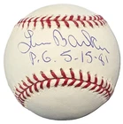 Len Baker Signed PG 5-15-81 Perfect Game OML Baseball JSA COA