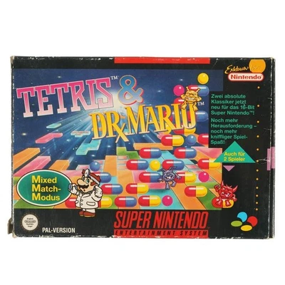 Tetris & Dr. Mario - Super Nintendo SNES - gebraucht - Bild 1 von 4