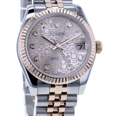 Rolex Datejust 31 Ref. 178271 Stahl/Roségold, Jubilee Blatt 10 Diamanten