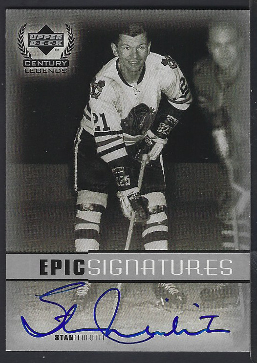 1999-00 Upper Deck Century Legends Stan Mikita * Blackhawks Epic Signatures/ HOF