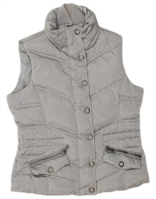 Esprit Womens Padded Gilet UK 16 Large Grey Polyester DS10