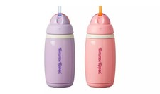 Tommee Tippee Insulated Active Straw Cup 266ml Brand New Pack Of 2