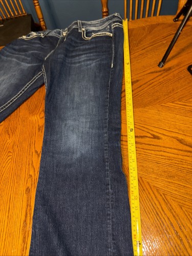 Vigoss Women's Jeans Size 24 "The Chelsea" Capri Boot Cut Trimmed Length Crop - Picture 14 of 17