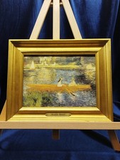 Reproduction ancienne du tableau La Yole de Pierre-Auguste Renoir 25x20,5cm