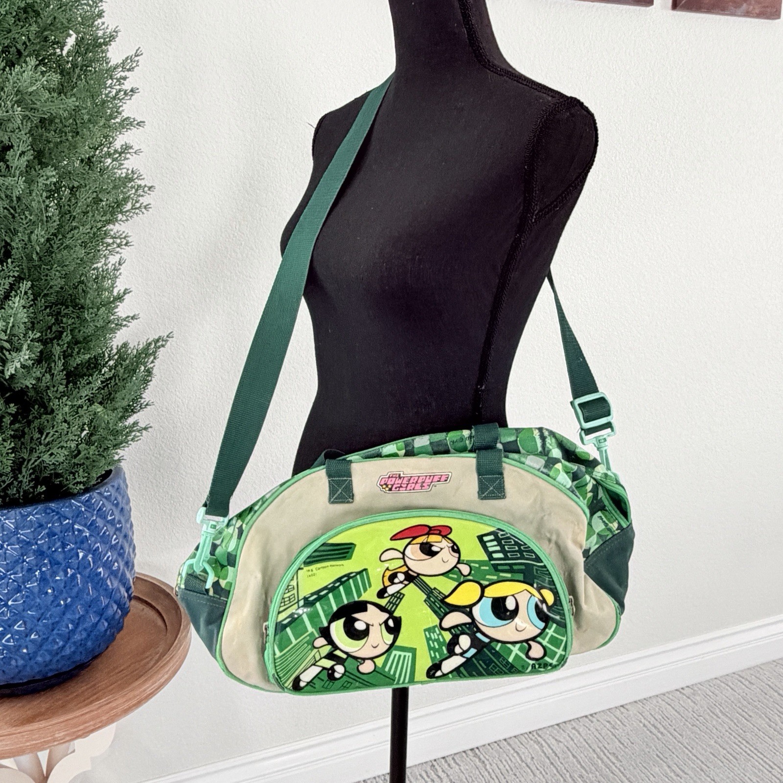 Rough Condition Vintage Y2K Powerpuff Girls Travel Crossbody