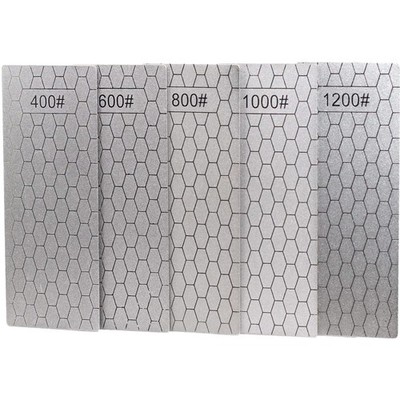 5 Pieces Diamond Sharpening Stone Set,Diamond Lapping Plate Coarse/Medium/Fin...