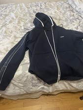 Hugo Boss Saggie 1 Hoodie Navy Blue Size XXL Full Zip