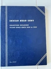 Indian Head Cent Collection Book 1856-1909 Partial Folder 28 Coins