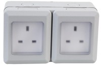 Pro Elec - Wetterfeste Steckdose 2-Fach