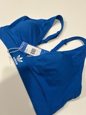 Adidas Adicolor Comfort Flex Cotton Unlined Triangle Bralette Size XL in Blue
