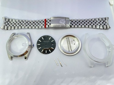 #ad DIY SET New For 41MM 3235 watch case dial hands 904L Stainless Steel Strap $200.00