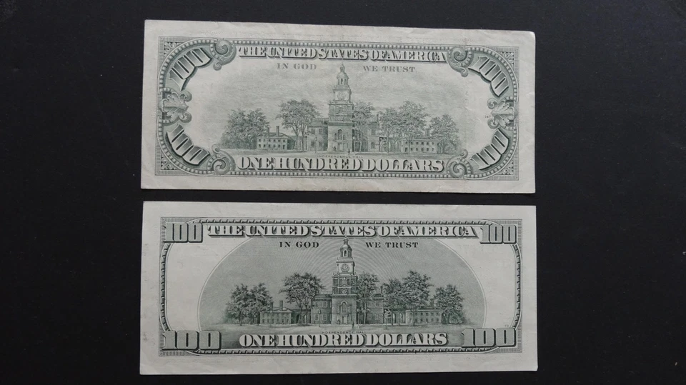 1990 & 2006 $100  DOLLAR FEDERAL RESERVE "STAR" NOTES- Both LOW SERIAL# - Image 2 of 2