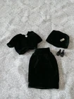 Vintage Miss Suzette Miss Barbie Clone Black Velvet Skirt Set