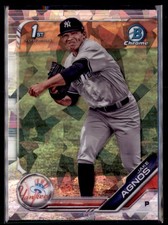 2019 Bowman Chrome Atomic Refractor Jake Agnos New York Yankees #BDC-72