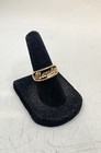 10K Yellow Gold Marilyn Name Plate Script Ring Size 5 4.5g — photo 2