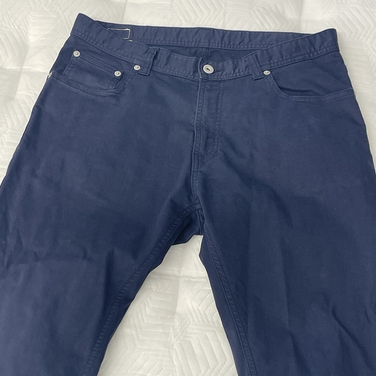 Beams Pants chino Trousers size large W32 L29 Blue Men's