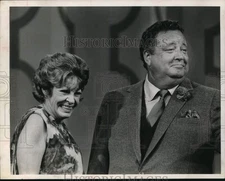 1968 Press Photo Martha Raye & Jackie Gleason - hcp77662